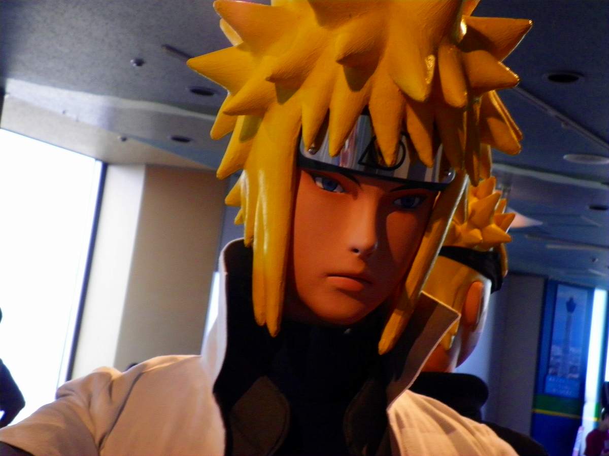 A life-size figure of Naruto Shippuden: Namikaze Minato.